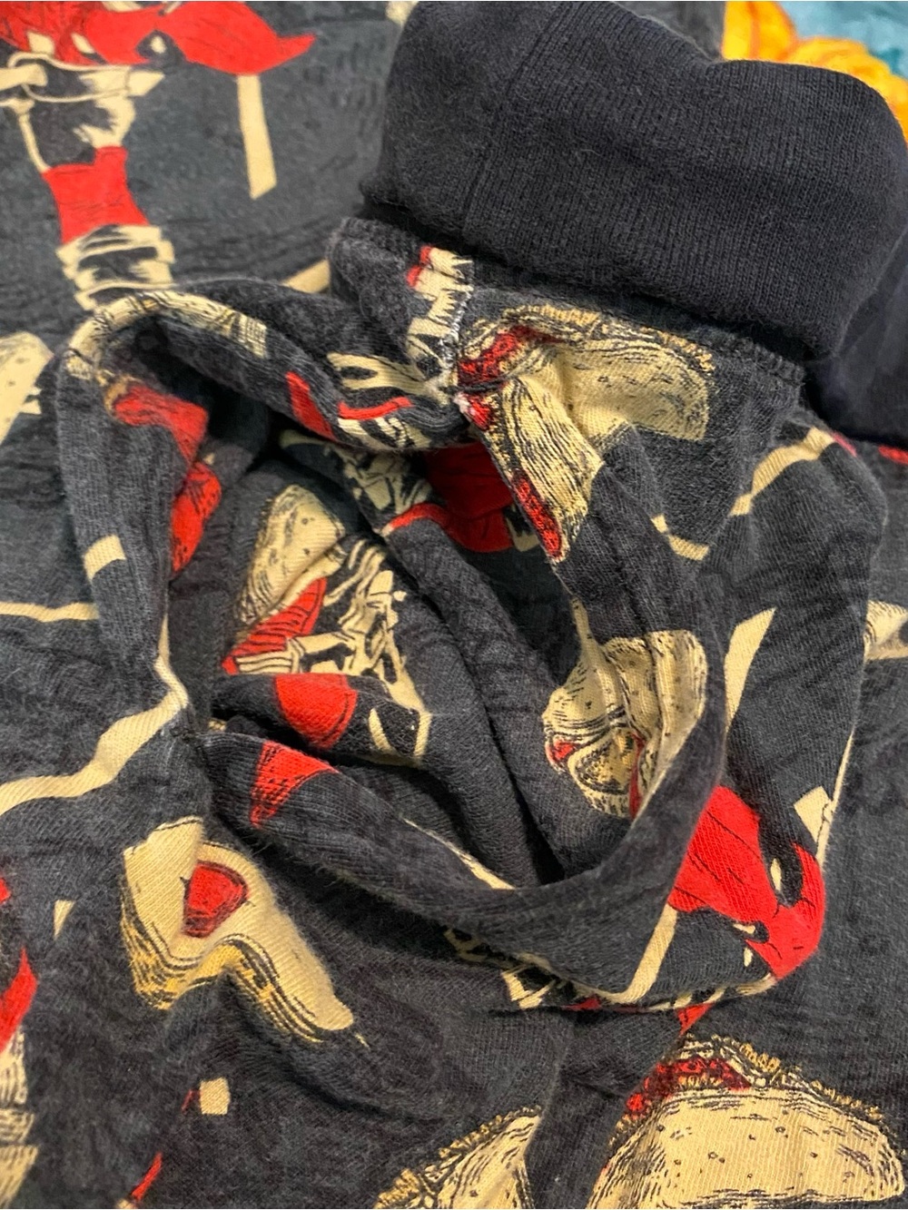 Deadpool Taco Tuesday Pajama Pants Jogger Sleep Pants Red/Black Marvel Men’s XL - Picture 4 of 10